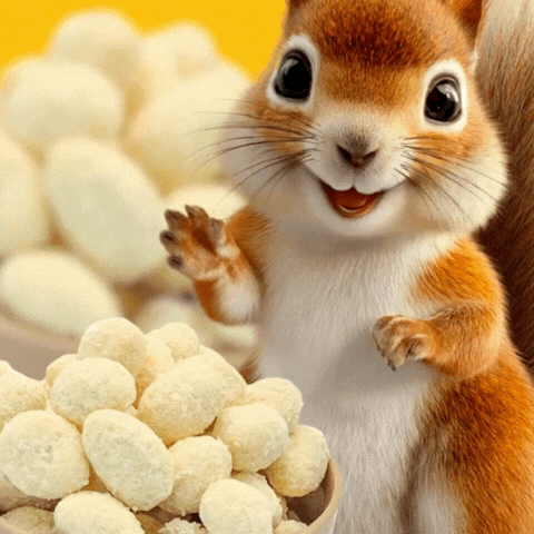 gif - mandle v kokosu